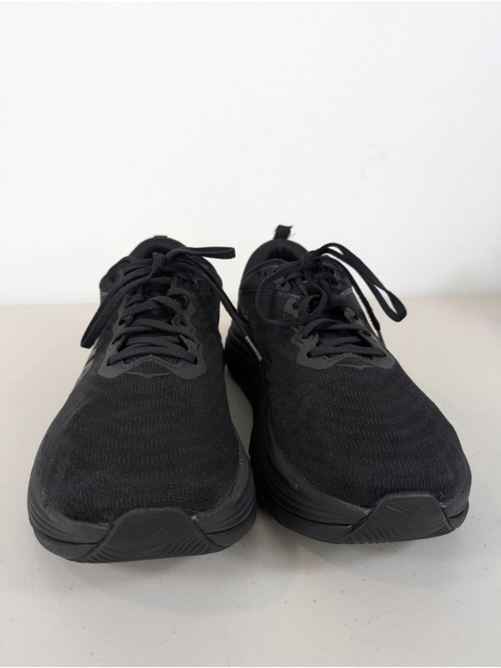 Hoka Bondi 8 triple black sneakers men's size 12.5D